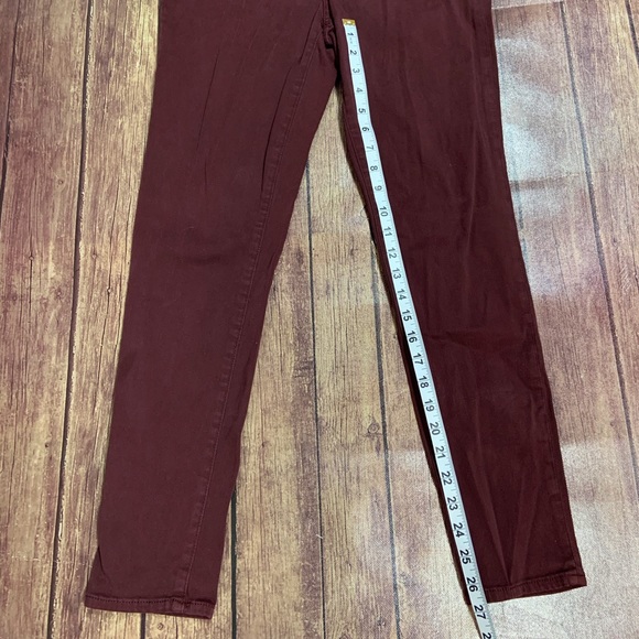 Madewell Burgundy Skinny Jeans - Picture 4 of 6